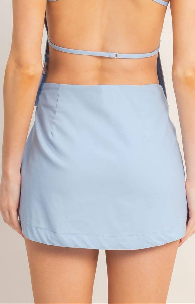 Strappy Straight Neck Top