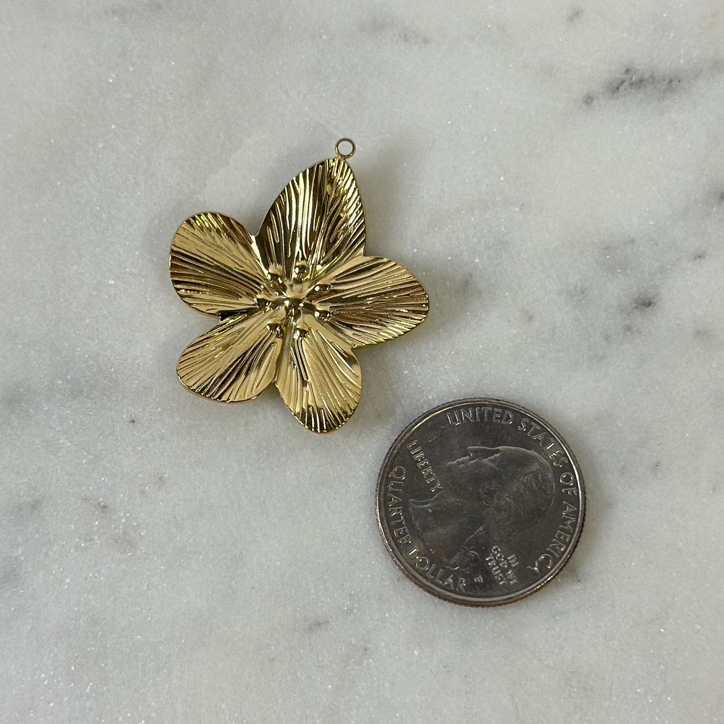 Textured Flower Pendant