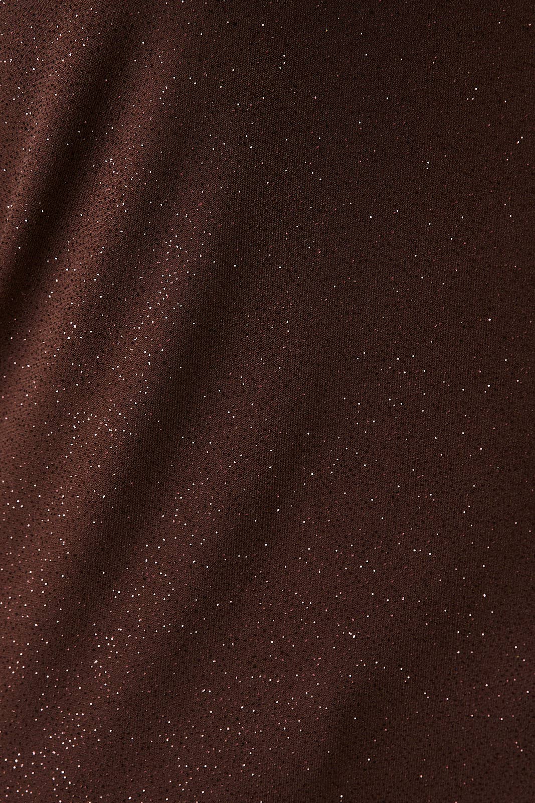 Brown Shimmer Square Neck Top