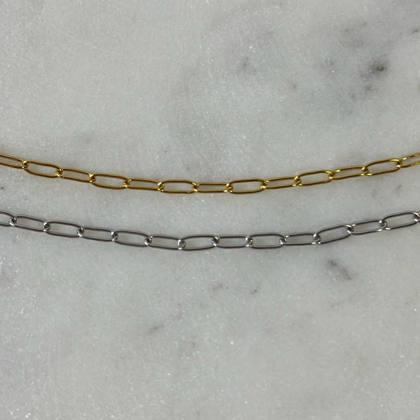 Dainty Paperclip Bracelet Chain