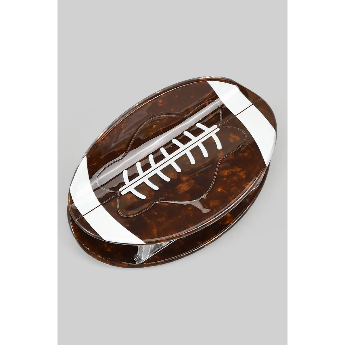 Acrylic Football Hair Claw Clip
