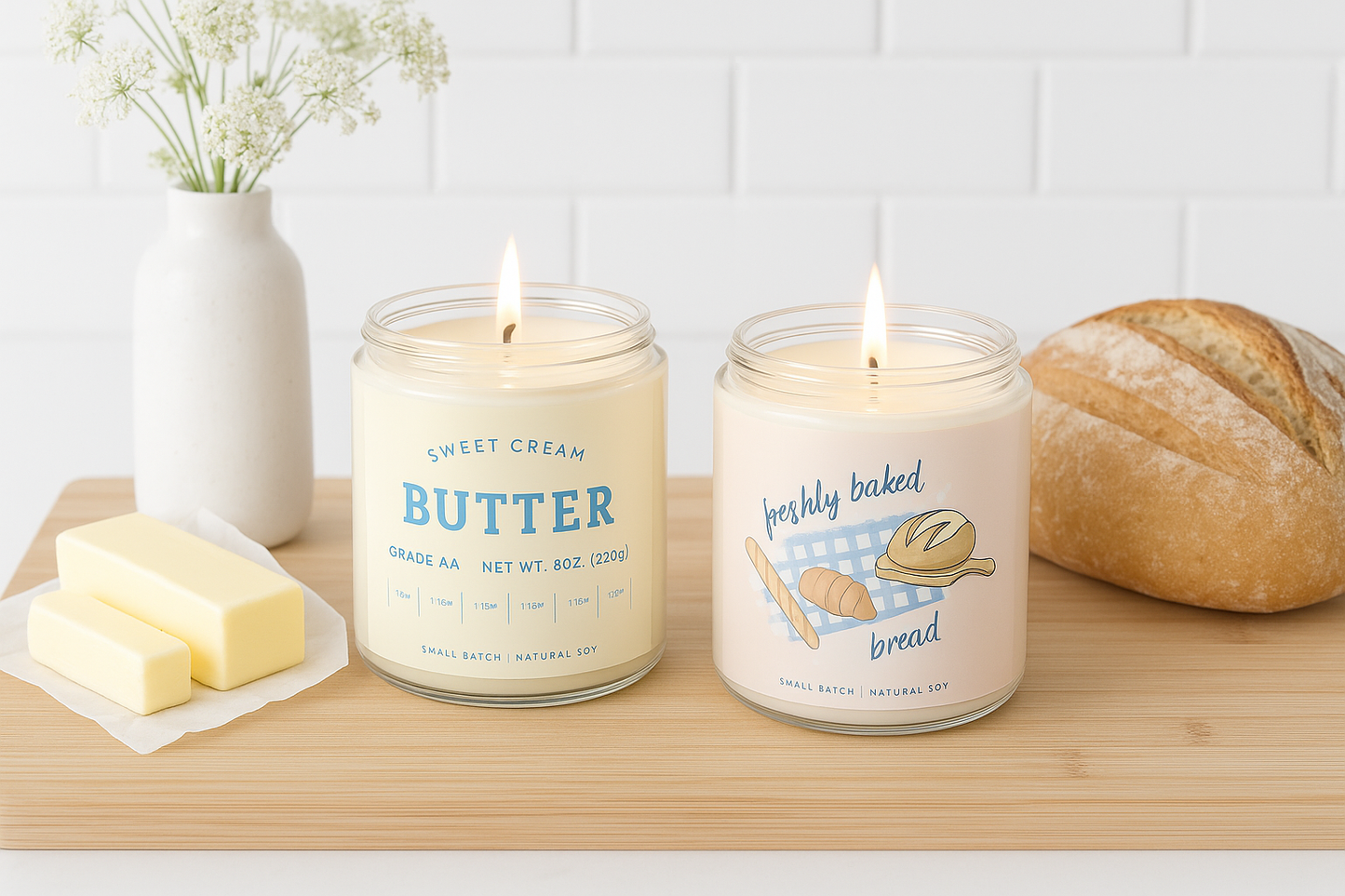 Freshly Baked Bread Candle