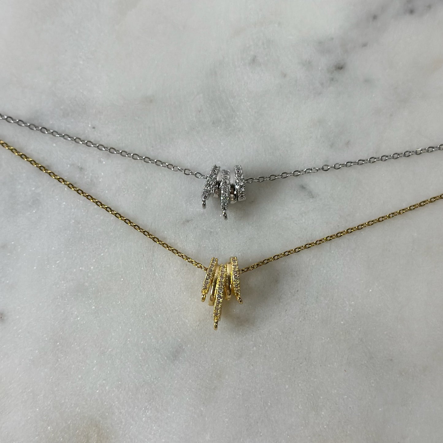 Multi Cluster Charm Necklace Chain
