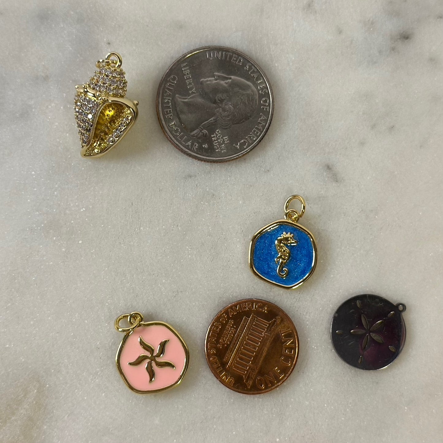 Coastal Sea Dream Girl Charms Set