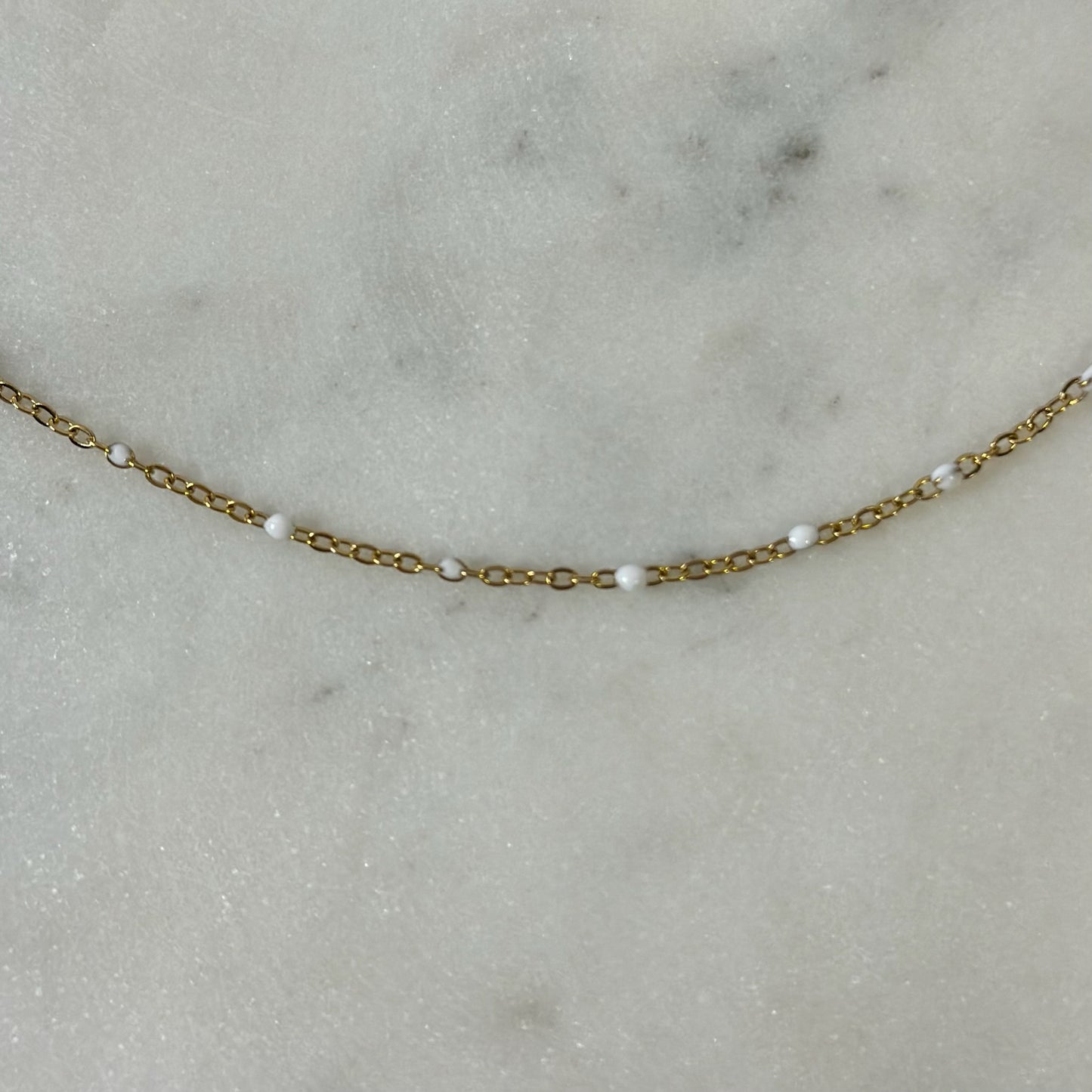Dainty Red, White, or Blue Ball Chains