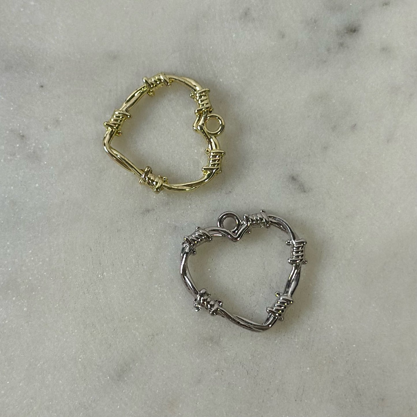 Wire Heart Vintage Charms