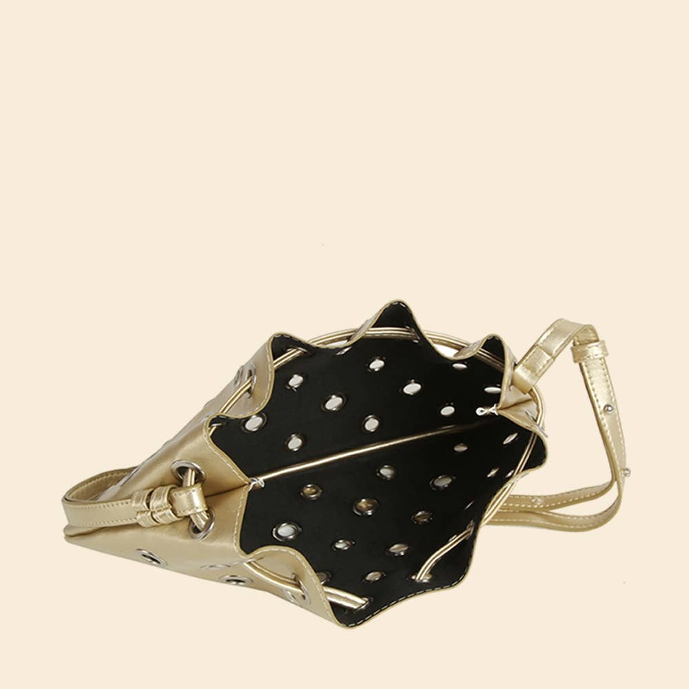 Burgundy Rivet 2 In 1 Shoulder Bag