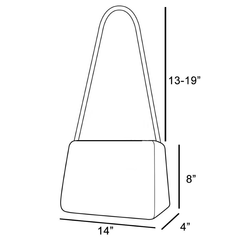 Rectangle Suede Crossbody Bag