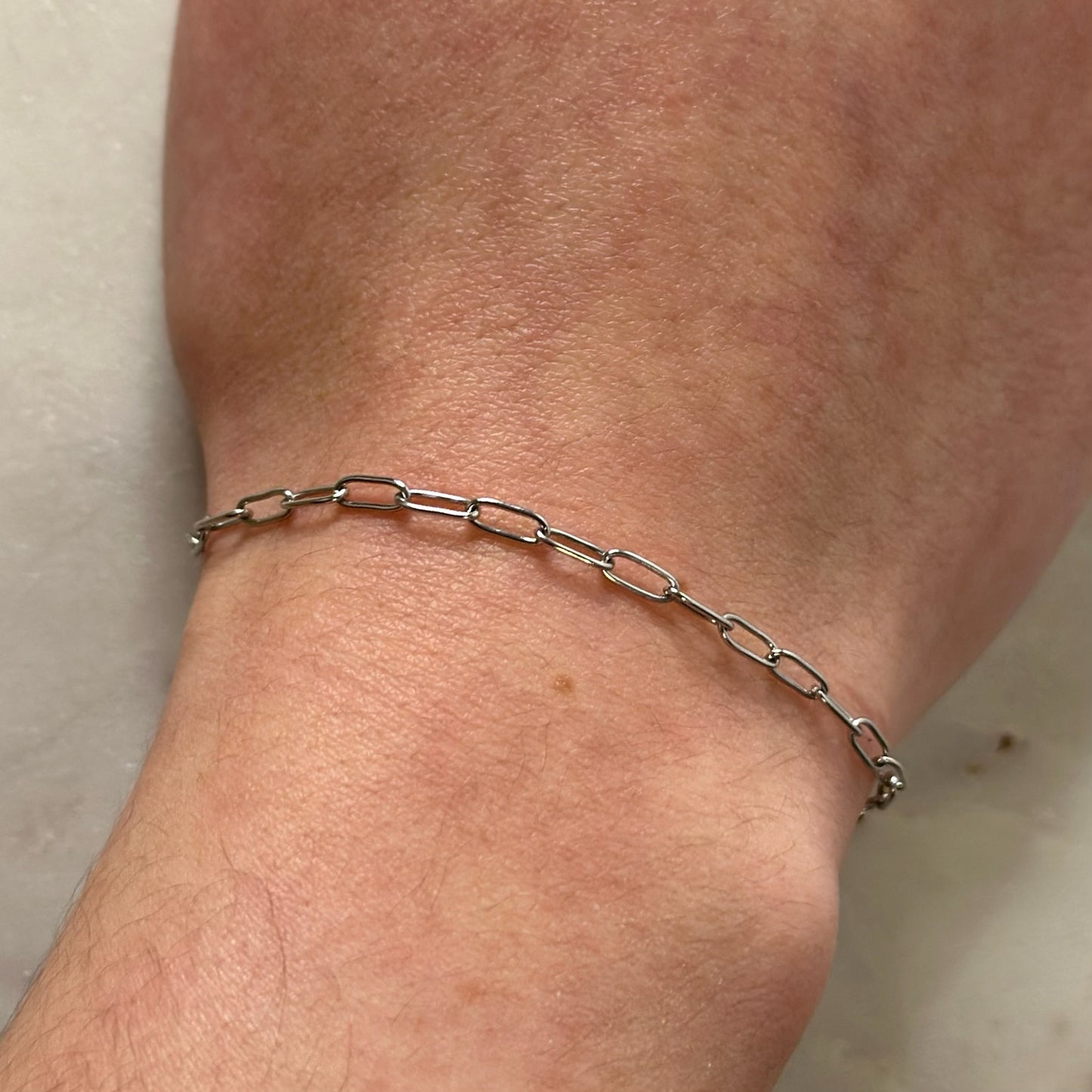 Dainty Paperclip Bracelet Chain