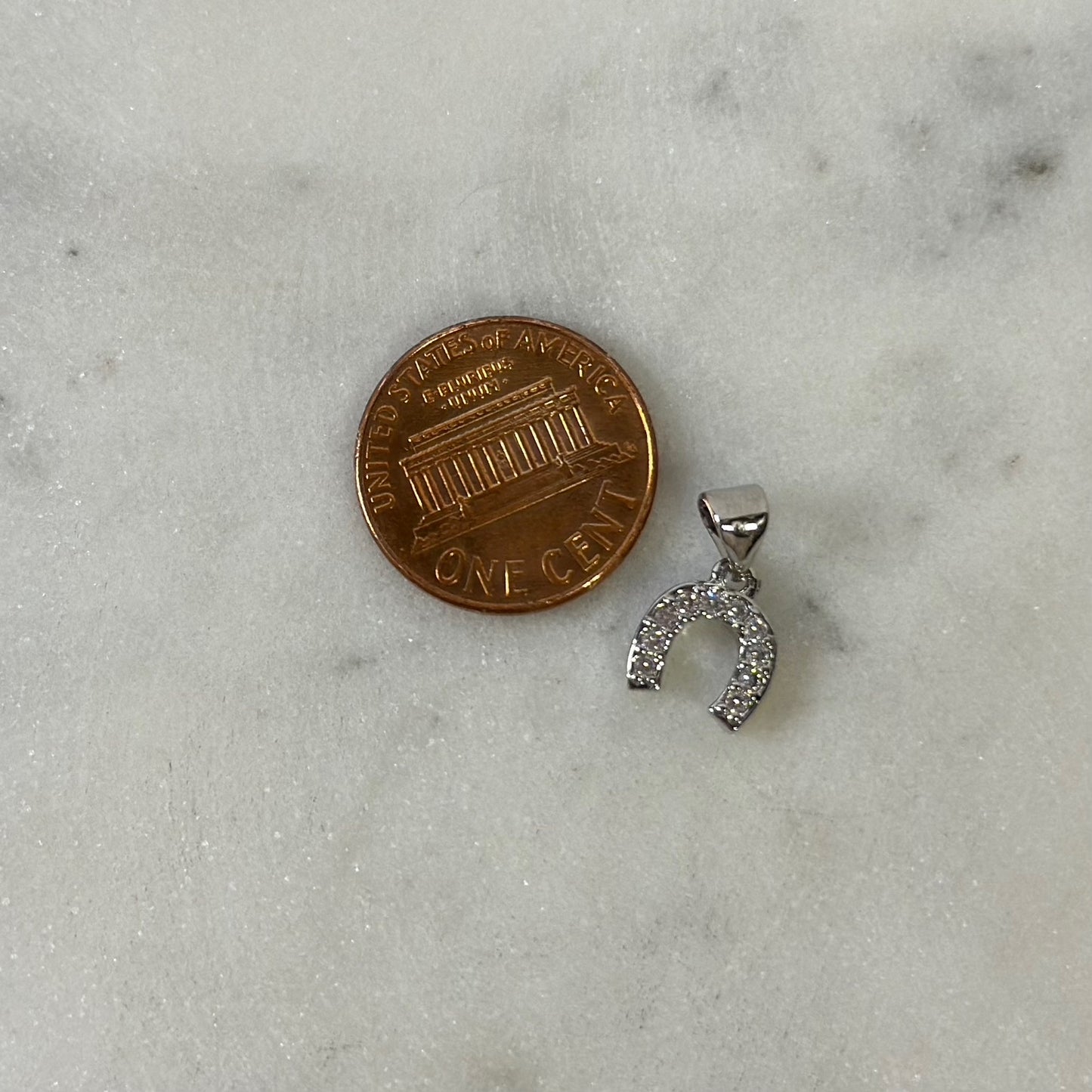 Rhinestone Horseshoe Charms