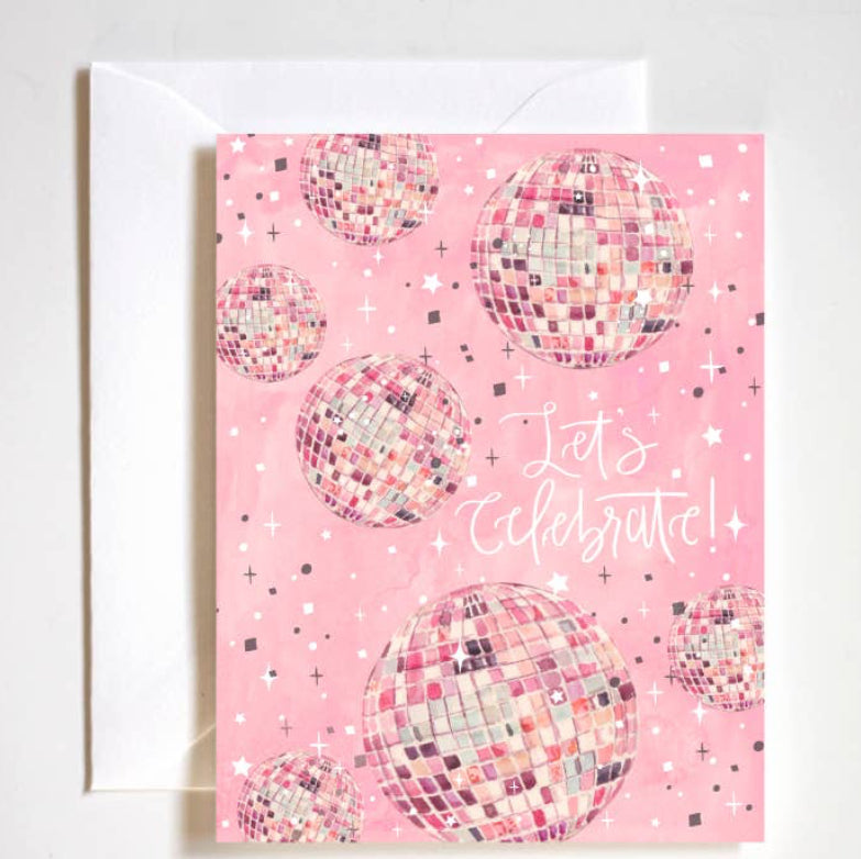 "Lets celebrate" Congratulations Card