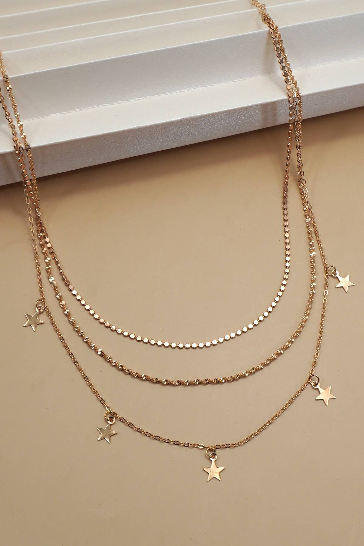 Stainless Steel Star Gold Charm Necklace