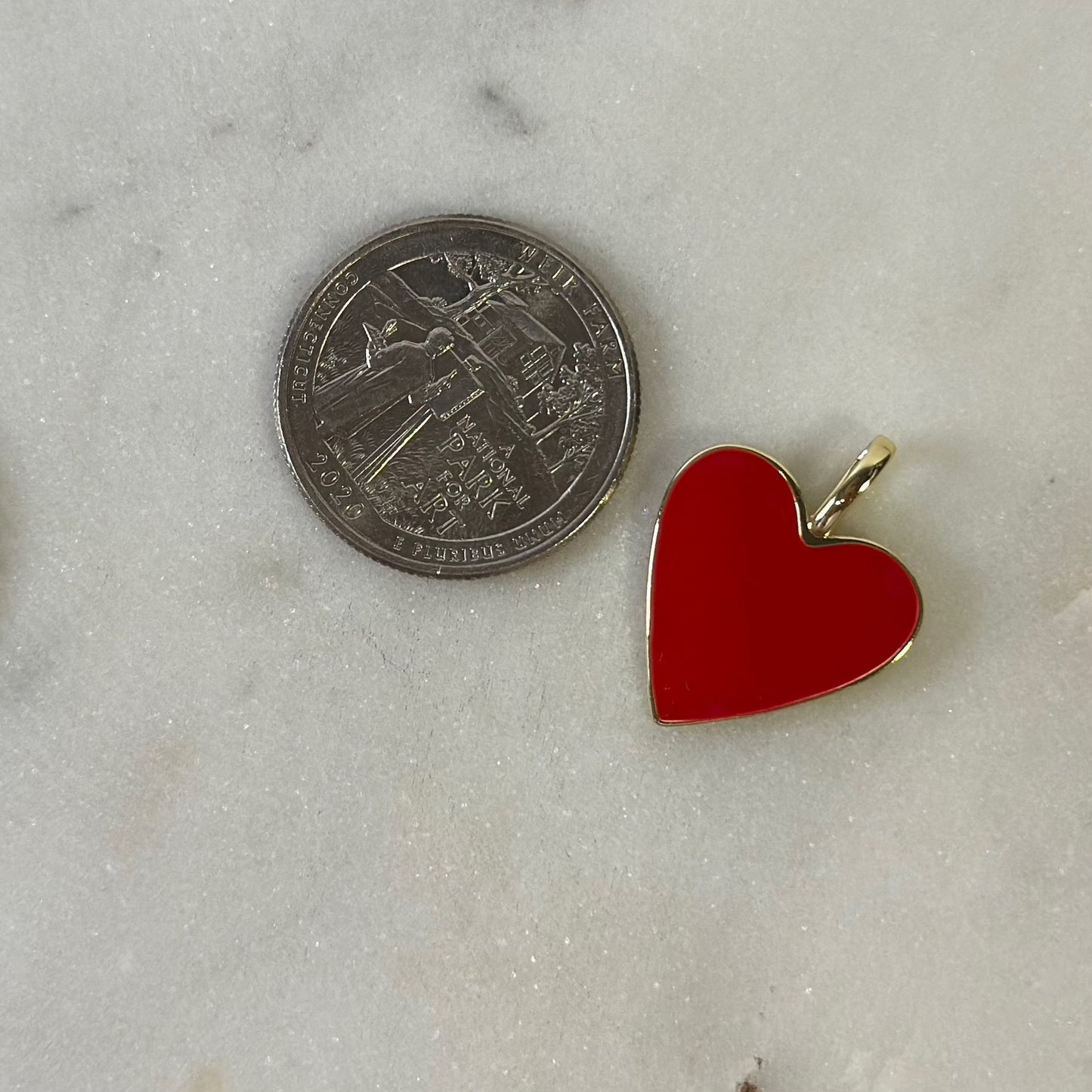 Queen Of Hearts Gold Charms