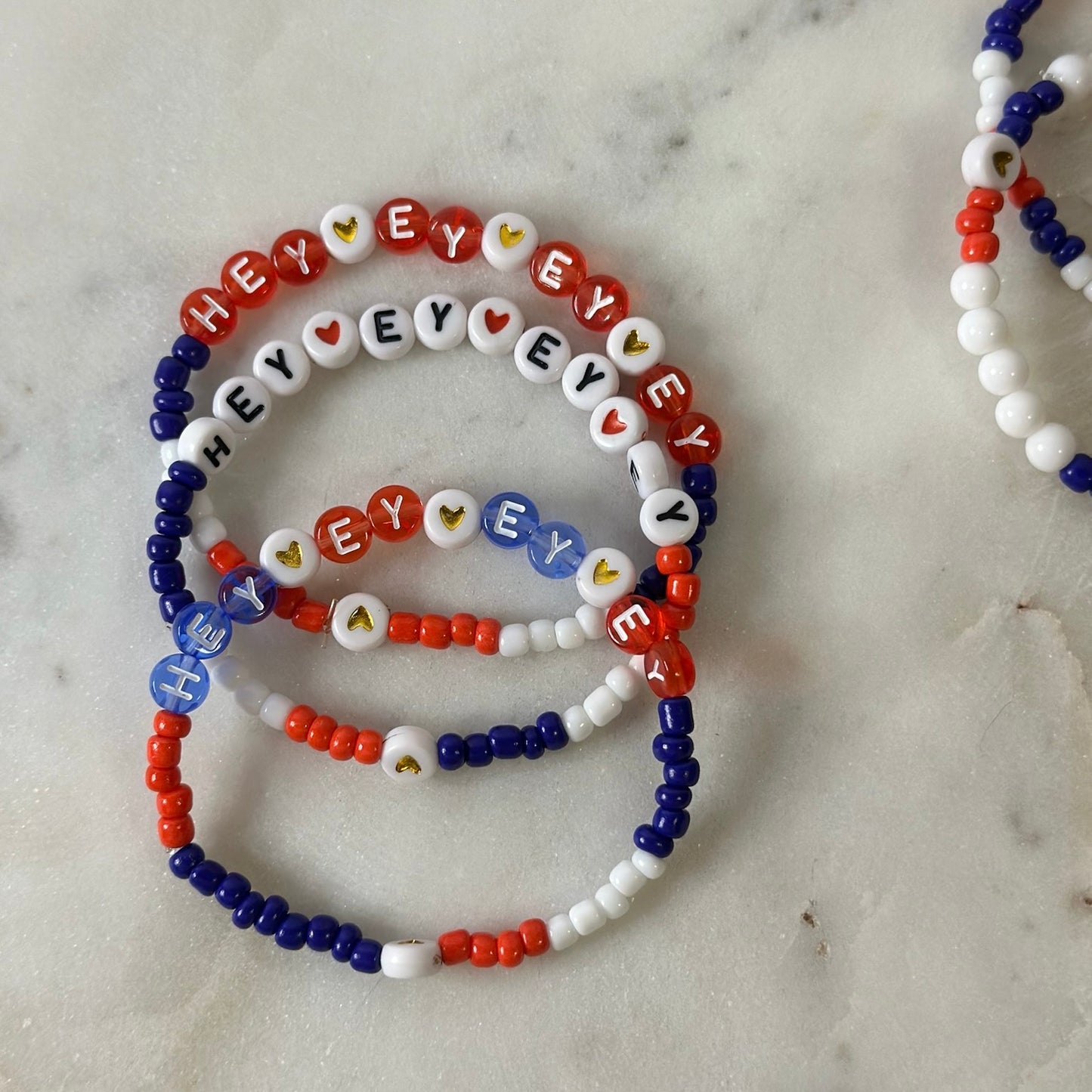 Hey-ey-ey-ey Buffalo Football Beaded Bracelet