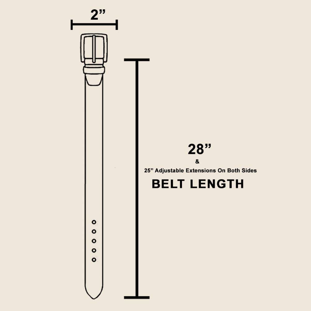 Heart Brown Studded Trim Vegan Leather Belt