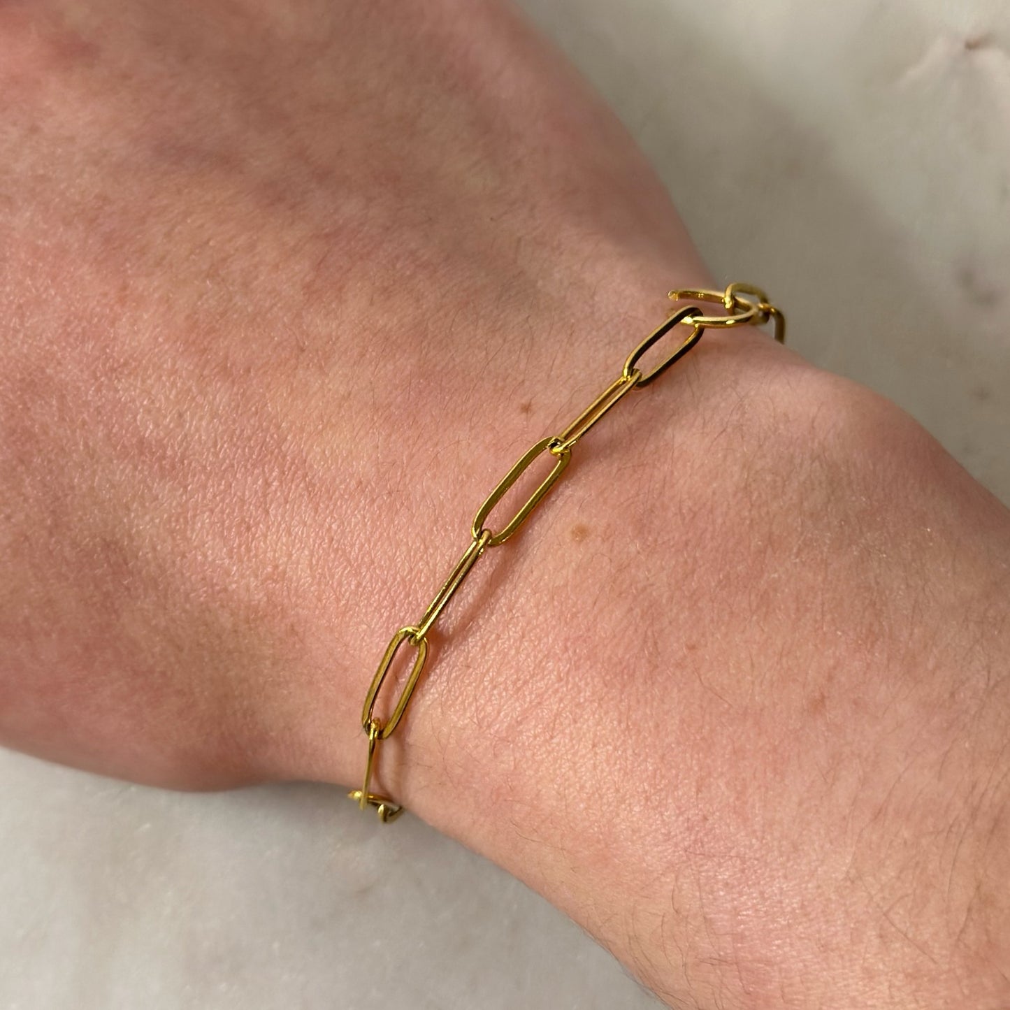 Large Paperclip Bracelet Chain