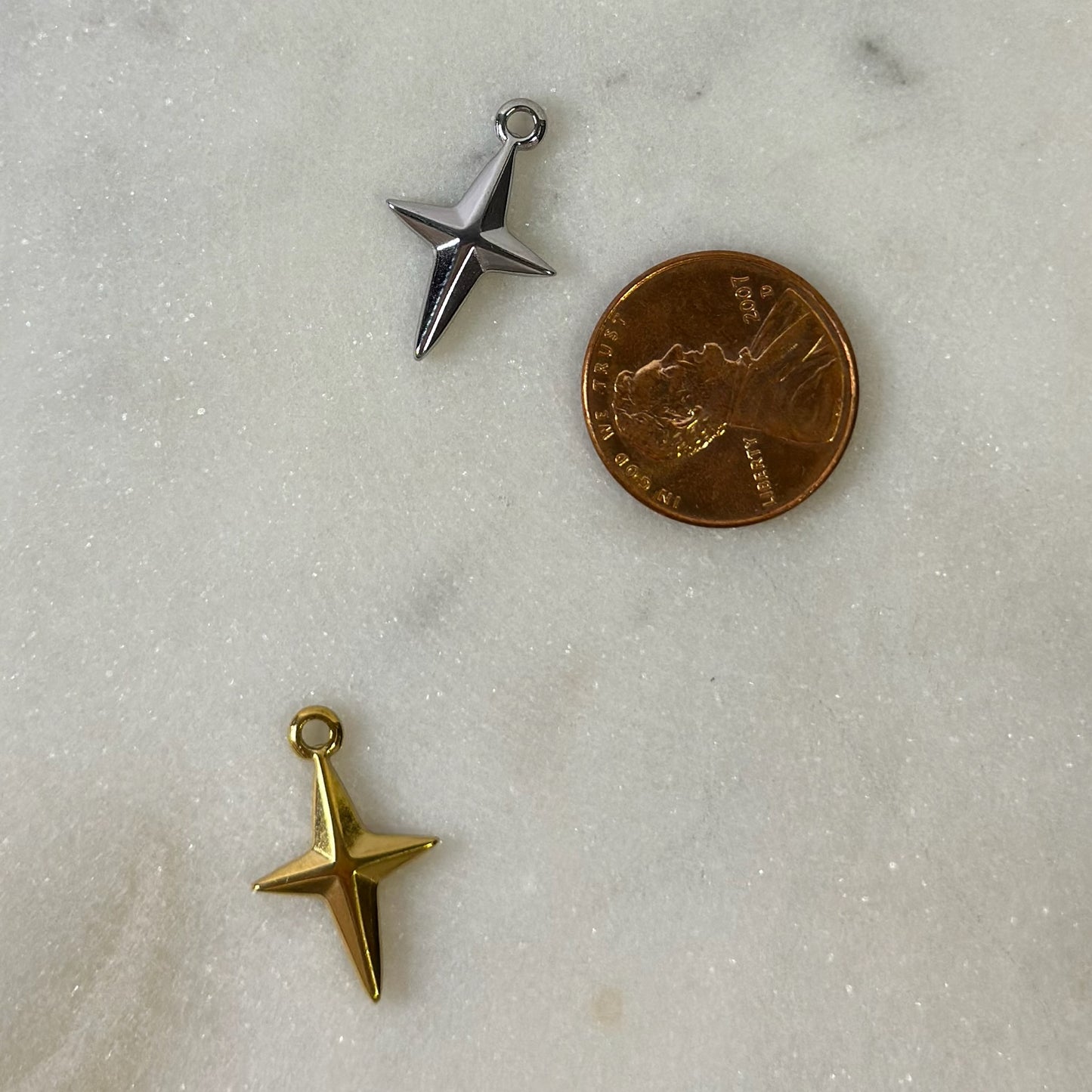 Dainty Star Cross Charm
