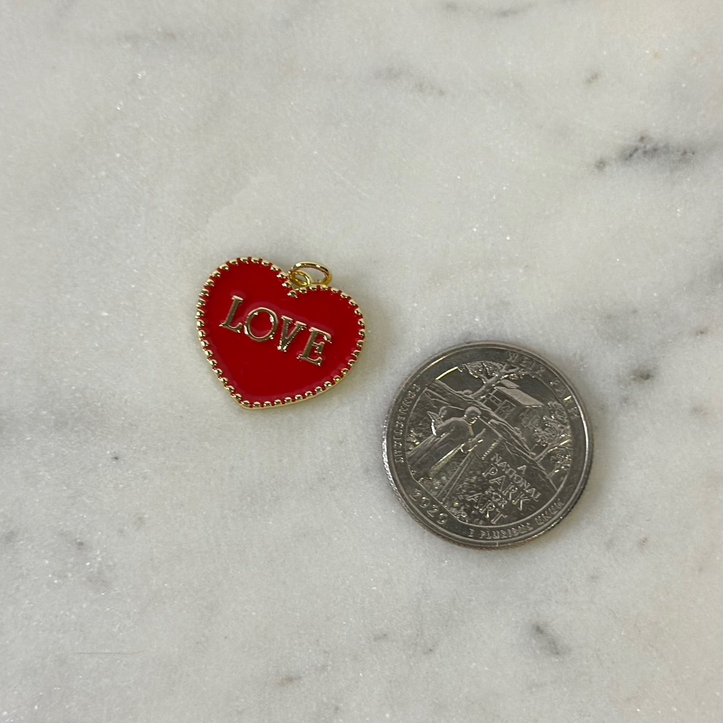 Queen Of Hearts Gold Charms