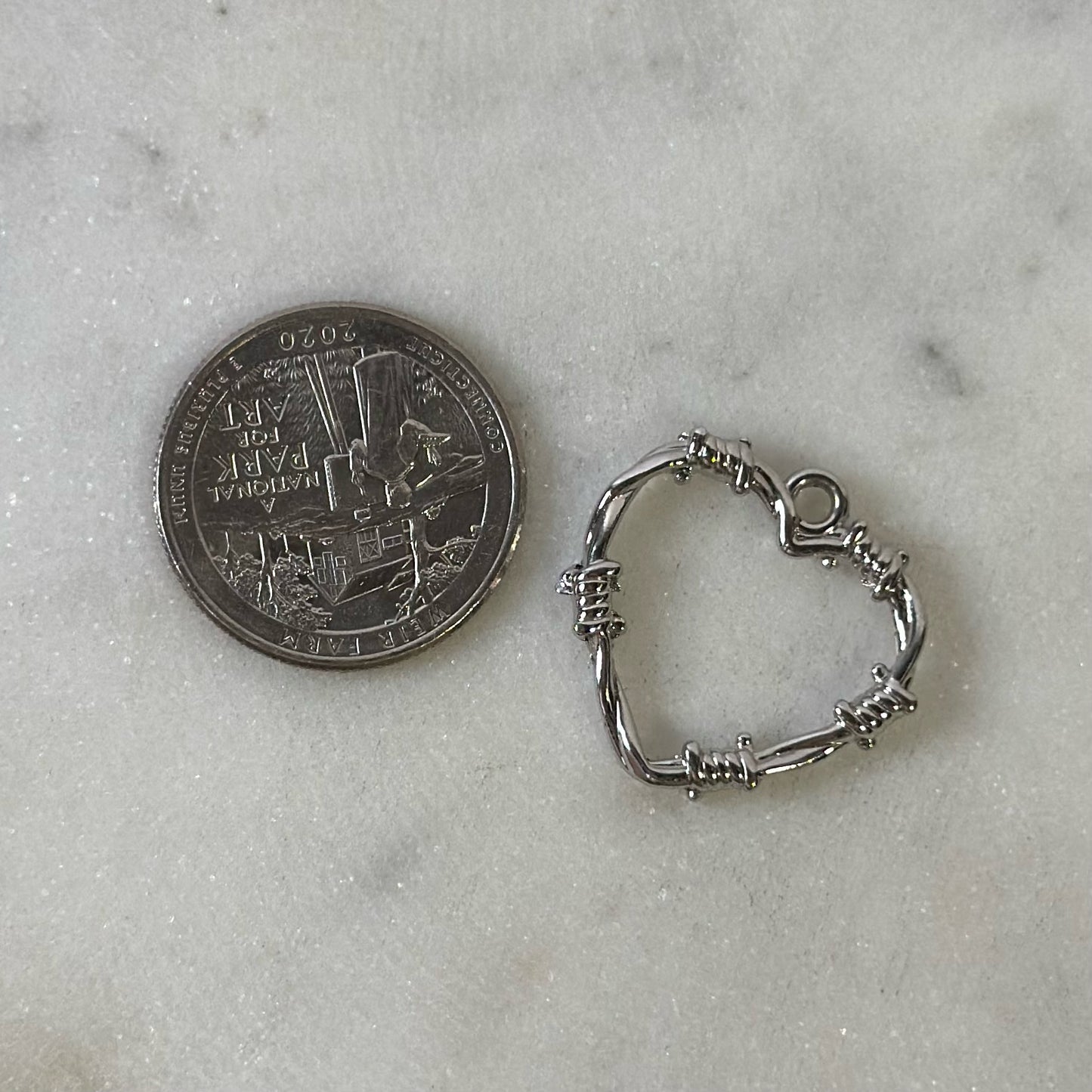 Wire Heart Vintage Charms