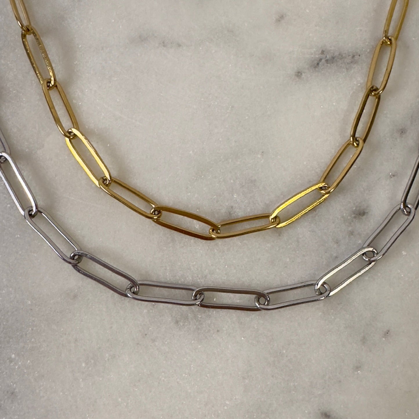 Large Paperclip Bracelet Chain