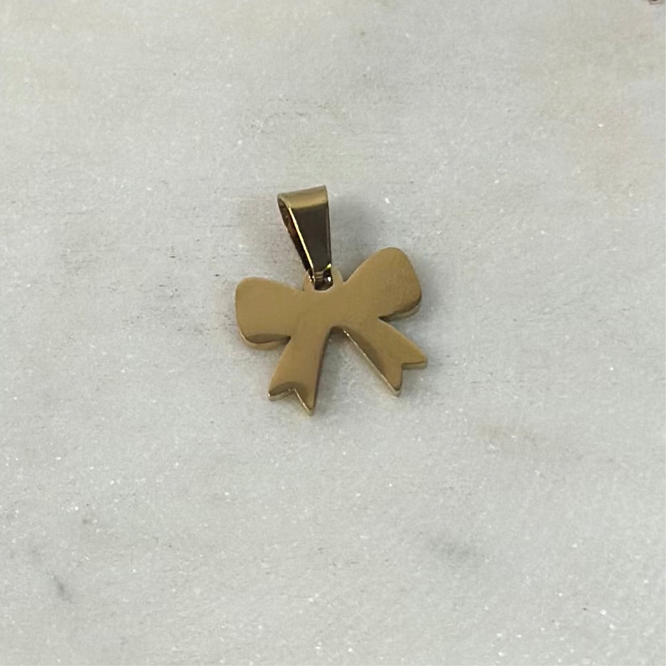 Gold Large Bow Charm
