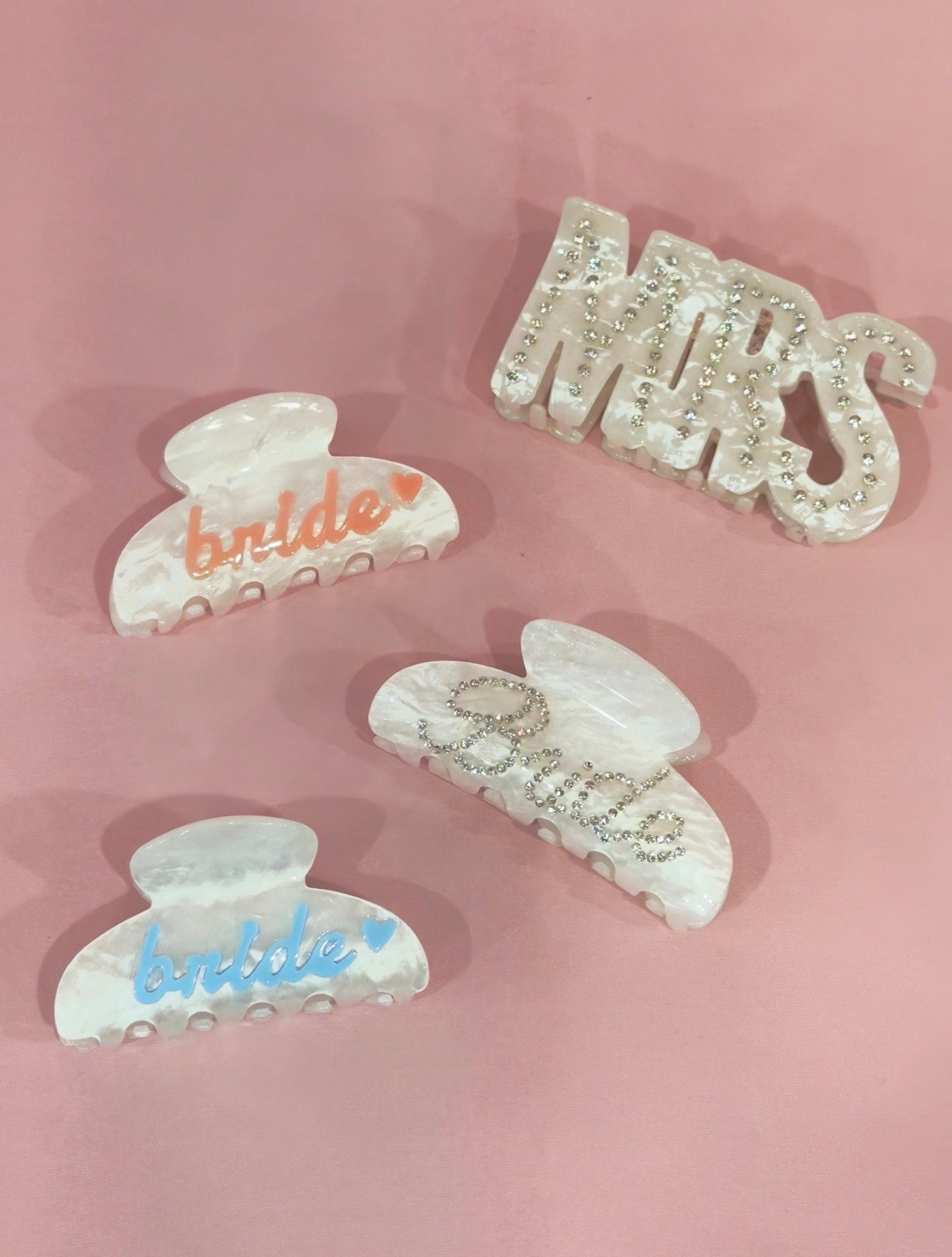 Bride Themed Claw Clips