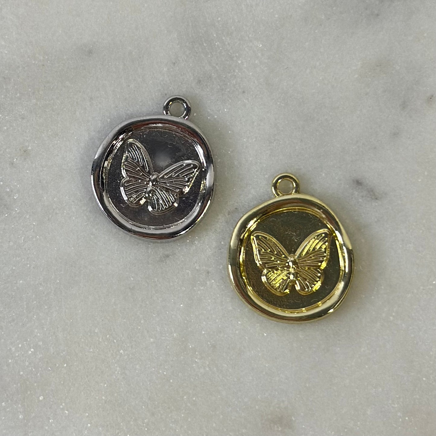 Butterfly Coin Charm