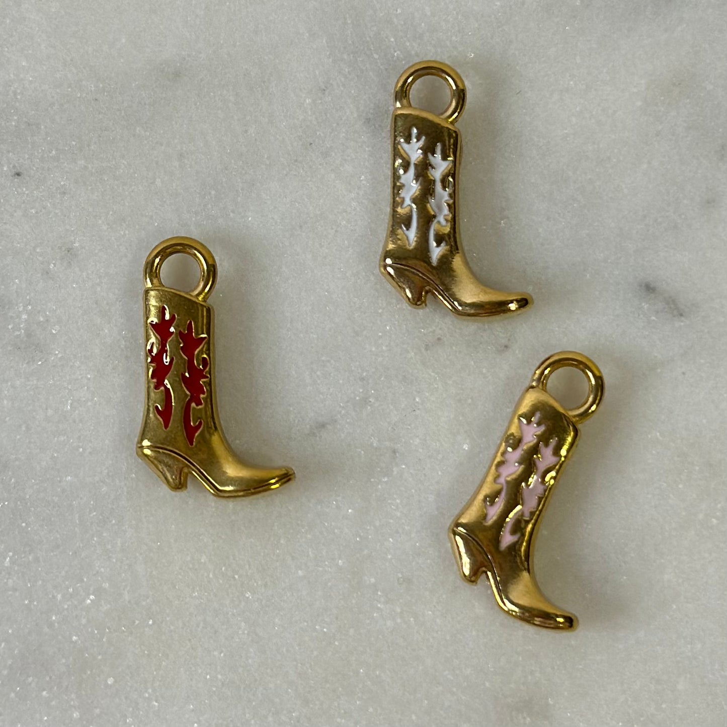 Cowgirl Boot Gold Charm
