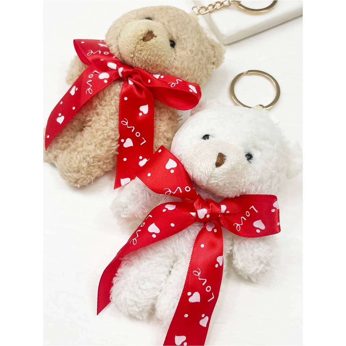 Valentines Day Theme Teddy Bear Keychain