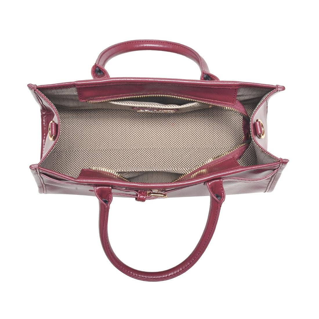 Joanna Burgundy Faux Leather Crossbody