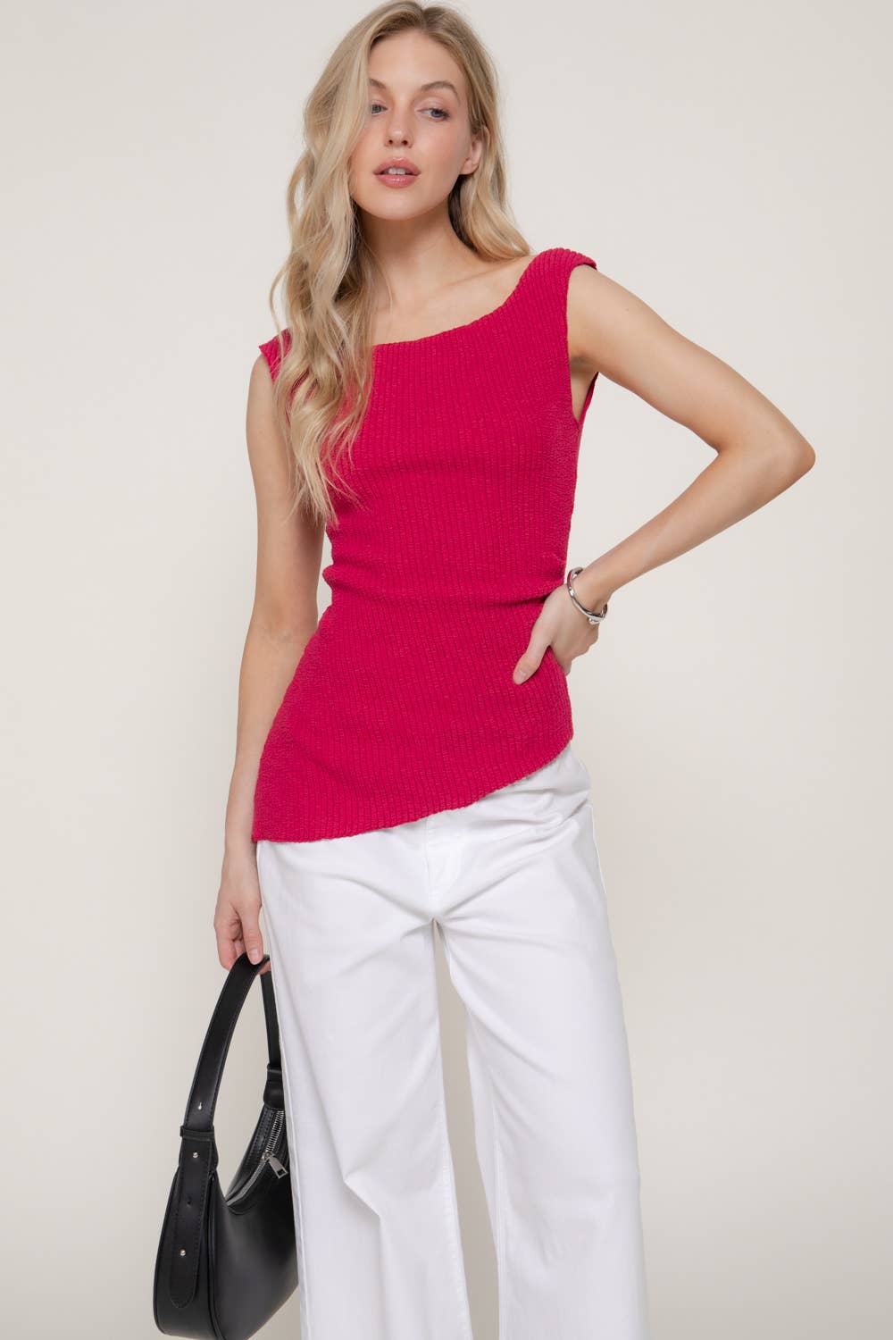 Asymmetric Knit Top