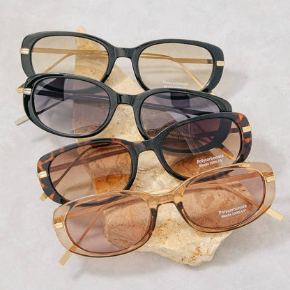 Retro Oval Frame Sunglasses