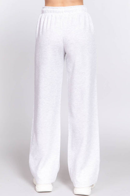 Straight Leg Inner Fleece sweatpants in Grey