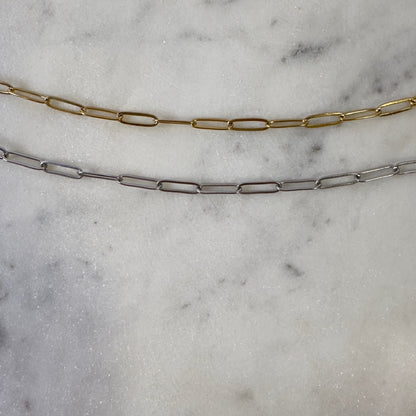 Large Paperclip Bracelet Chain