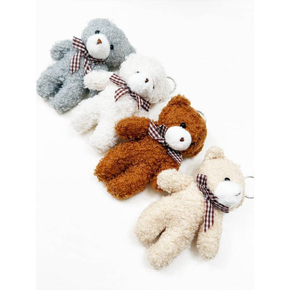 Sweet Plush Bear Charm Keychains
