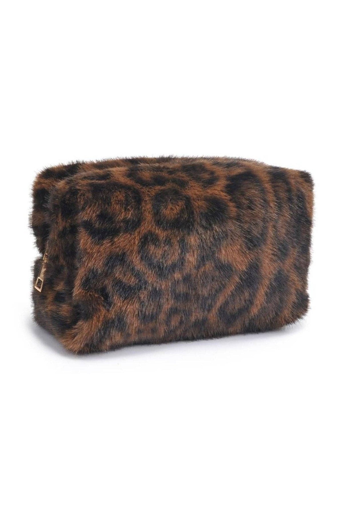 Leah Leopard Travel Makeup Zip Pouch