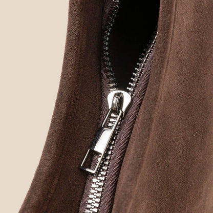 Suede Fringe Belt Decor Shoulder Bag