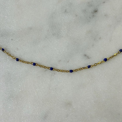 Dainty Red, White, or Blue Ball Chains