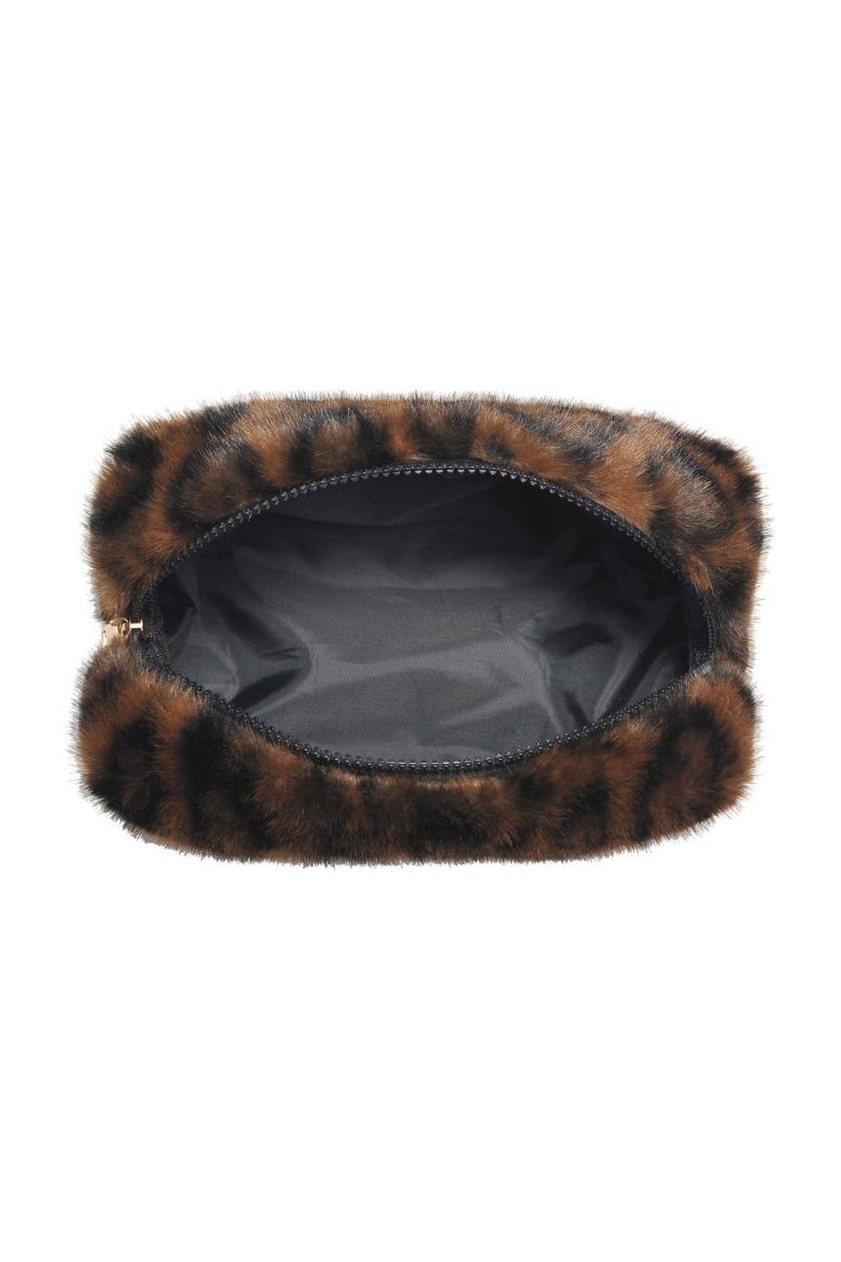 Leah Leopard Travel Makeup Zip Pouch