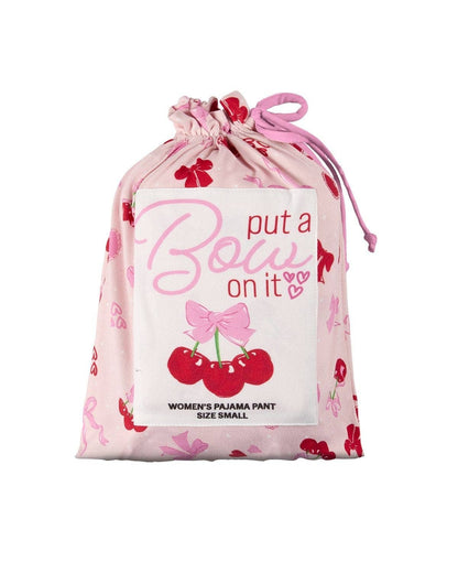 Cherry & Bows PJ Pants In Gift Bag