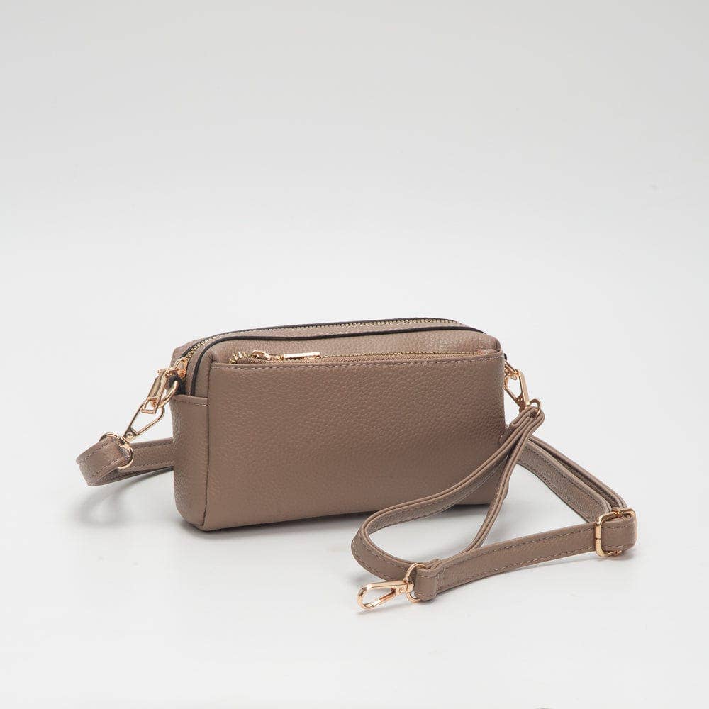 Boxy Zippered Crossbody Bag (4 Colors)