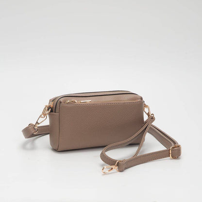 Boxy Zippered Crossbody Bag (4 Colors)