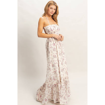 Smocked Floral Maxi Dress