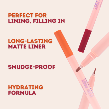 Stay Pout Marker Lipliner Stain - Rosewood