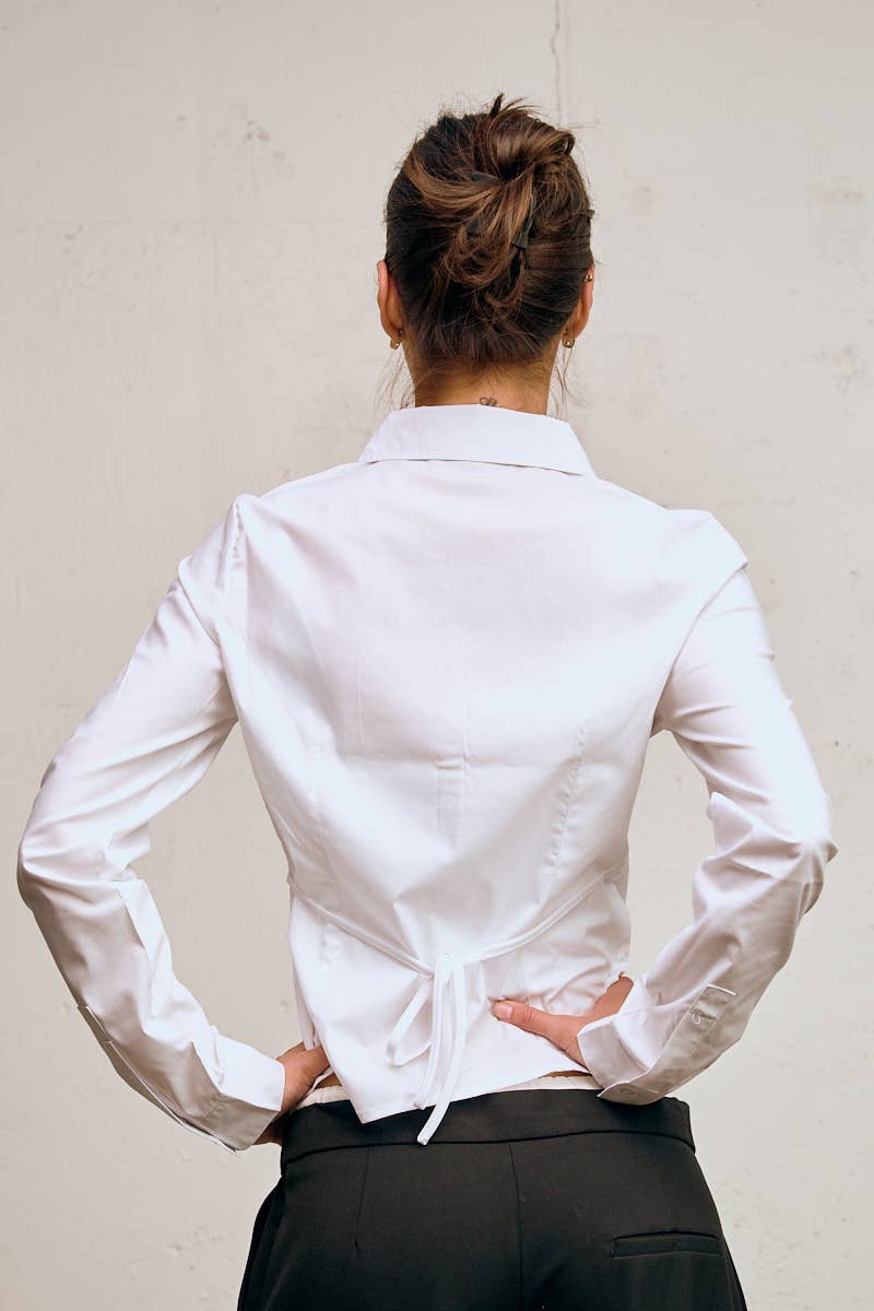 Slim White Button Down Shirt