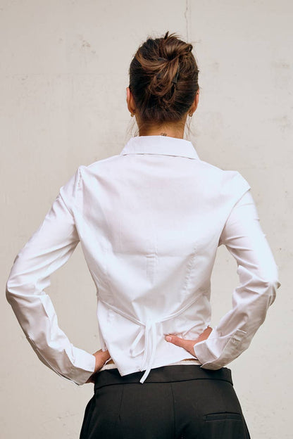 Slim White Button Down Shirt