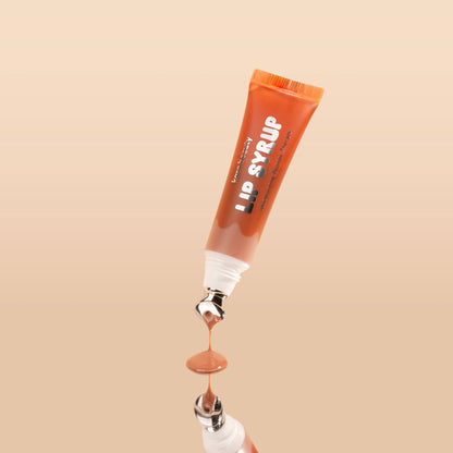 Lip Syrup Peptide Lip Gloss - Soft Brown