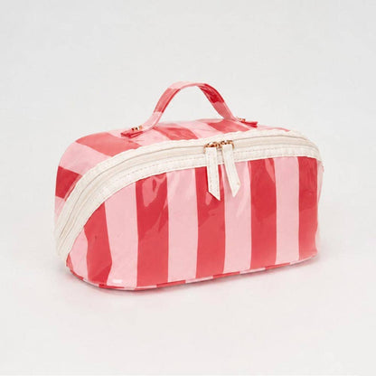 Striped Travel Cosmetic Organizer Bag
