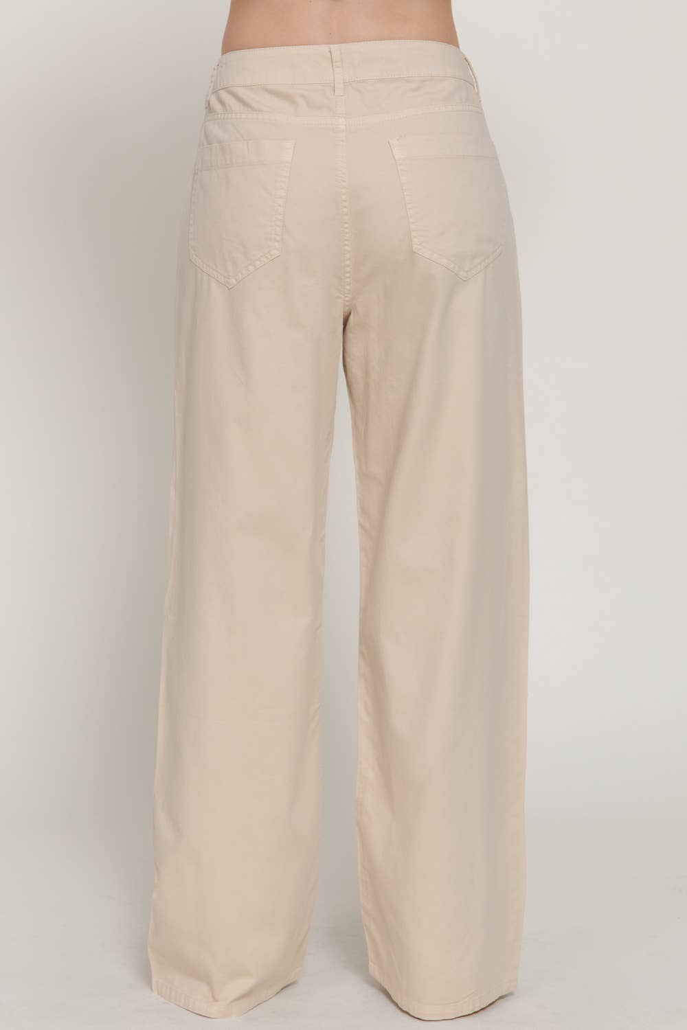 Light Beige Cotton Pants