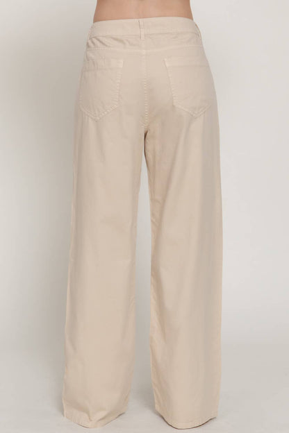 Light Beige Cotton Pants